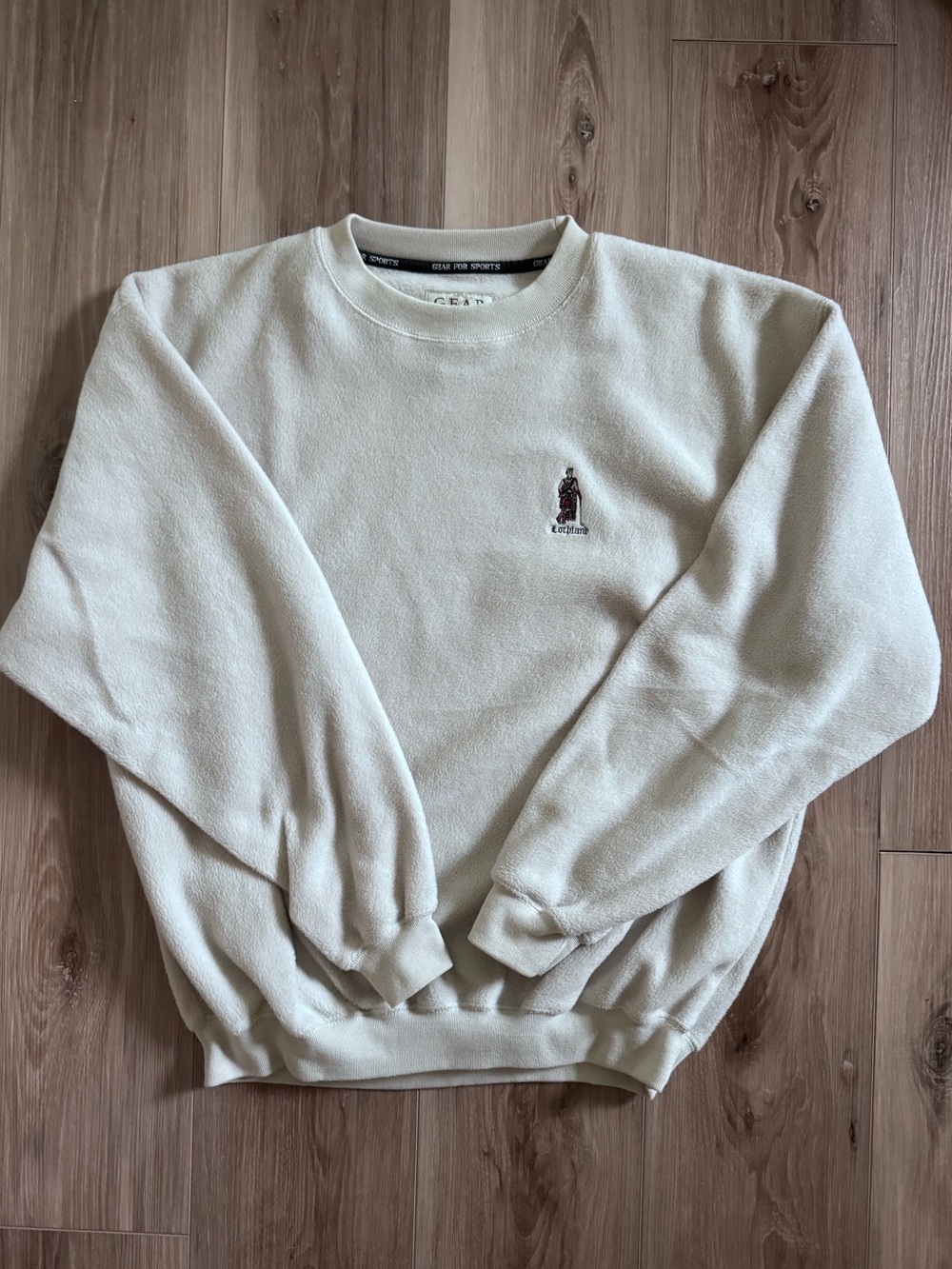 Gear For Sports Cream Crewneck Sweater with Small Chest Logo